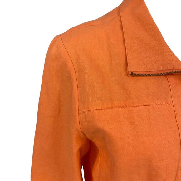 Coldwater Creek Blazer Womens Size 10 Jacket Harvest Fall Halloween Work Zip Up - Picture 10 of 16